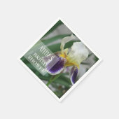 Iris Blume Brautparty Paper Napkins Serviette (Ecke)