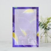 Iris-Blume Briefpapier (Stehend Vorderseite)