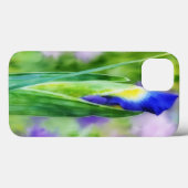 Iris Blume Bud Abstrakt Style Art Phone Case (Rückseite (Horizontal))