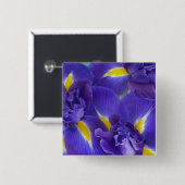 Iris-Blume Button (Vorne & Hinten)
