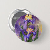 Iris-Blume Button (Vorne & Hinten)