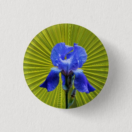 Iris-Blume Button (Vorderseite)