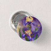 Iris Blume Button Iris Painting (Vorne & Hinten)