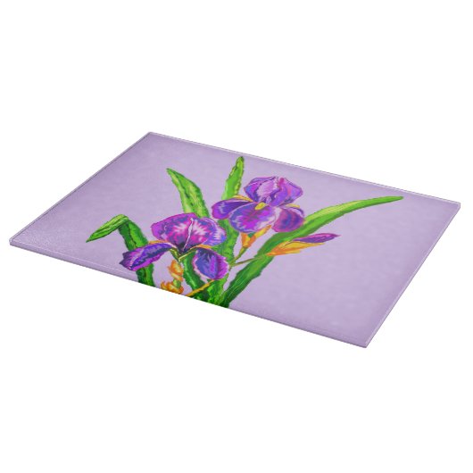 Iris Blume Cutting Board Schneidebrett (Ecke)