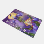 Iris Blume Doormat Irises Fußmatte (Schrägansicht)