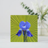 Iris-Blume Feiertagskarte (Stehend Vorderseite)