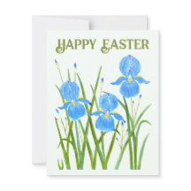 Iris-Blume-Flachkarte