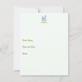 Iris-Blume-Flachkarte (Rückseite)