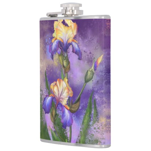 Iris Blume Flask Flachmann (Links)