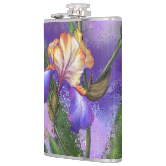 Iris Blume Flask Flachmann (Links)