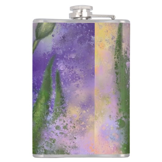 Iris Blume Flask Flachmann (Rückseite)