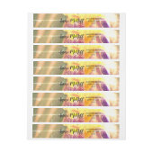 Iris Blume Foto Address Labels Rundum-Adressaufkleber (Bogen)