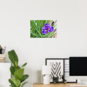 Iris Blume Foto Poster (Heimbüro)