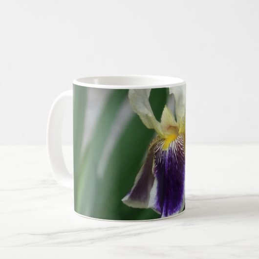 Iris Blume Foto Tasse (Vorderseite Links)