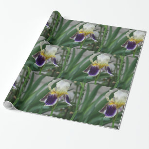 Iris Blume Foto Wrapping Paper Geschenkpapier