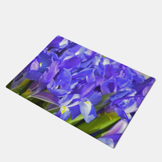 Iris-Blume Fußmatte (Schrägansicht)