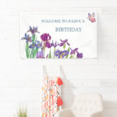 Iris Blume Geburtstagspartei Banner (Insitu)