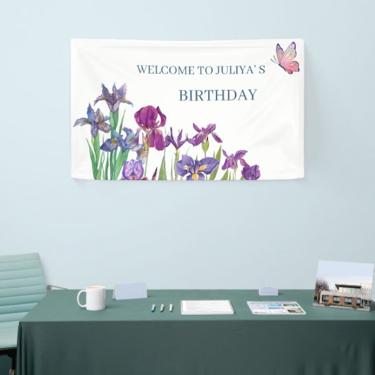 Iris Blume Geburtstagspartei Banner (Messeveranstaltung)