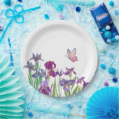 Iris Blume Geburtstagspartei Pappteller (Party)