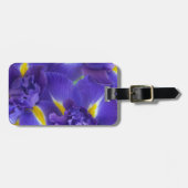 Iris-Blume Gepäckanhänger (Vorderseite horizontal)