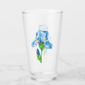 Iris-Blume Glas (Rückseite)