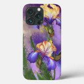 Iris Blume iPhone Case (Rückseite)