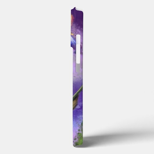 Iris Blume iPhone Case (Rückseite / Links)