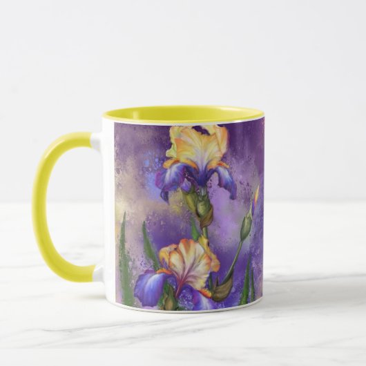 Iris Blume Kaffee Tasse (Links)