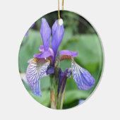 Iris Blume Keramik Ornament (Links)
