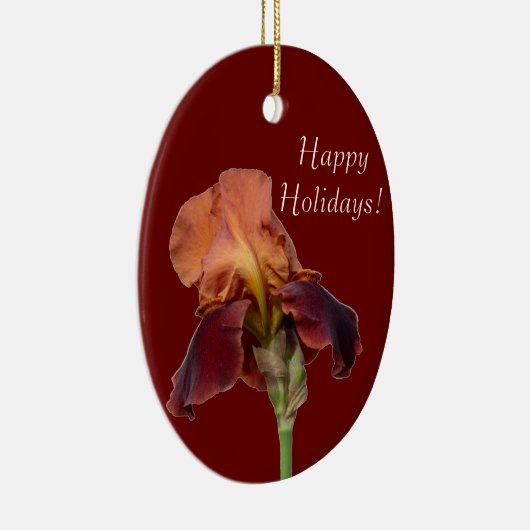 Iris-Blume Keramik Ornament (Rechts)