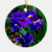 Iris Blume Keramik Ornament (Vorne)