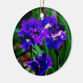 Iris Blume Keramik Ornament (Links)
