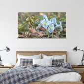 Iris-Blume Leinwanddruck (Insitu (Schlafzimmer))