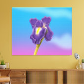 Iris-Blume Leinwanddruck (Insitu (Wohnzimmer))