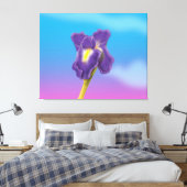 Iris-Blume Leinwanddruck (Insitu (Schlafzimmer))