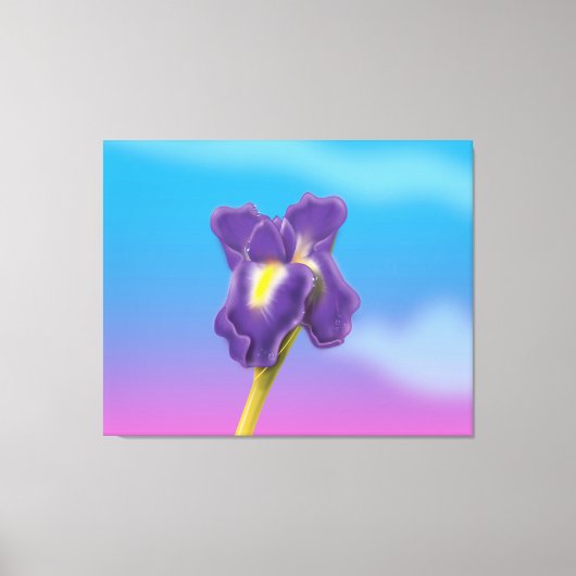 Iris-Blume Leinwanddruck (Vorderseite)