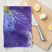 Iris Blume Lila Watercolor Geschirrtuch (Viertel Falte)