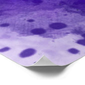 Iris Blume Lila Watercolor Poster (Ecke)