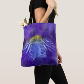 Iris Blume Lila Watercolor Tasche (Von Nahem)