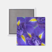 Iris-Blume Magnet (Vorderseite/Rückseite)