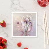 Iris-Blume mit Goldschmiedearbeiten Serviette (Beispiel)