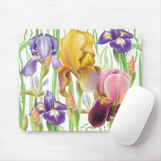 Iris-Blume Mousepad (Mit Mouse)