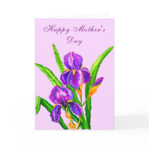 Iris Blume Muttertagskarte