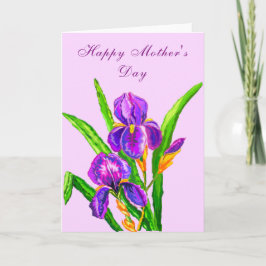 Iris Blume Muttertagskarte Karte