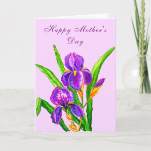 Iris Blume Muttertagskarte Karte