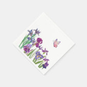 Iris Blume Party Serviette (Ecke)