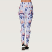Iris Blume Pattern Leggings (Rückseite)