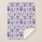 Iris Blume Pattern Sherpadecke (Vorderseite)