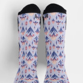 Iris Blume Pattern Socken (Oben)