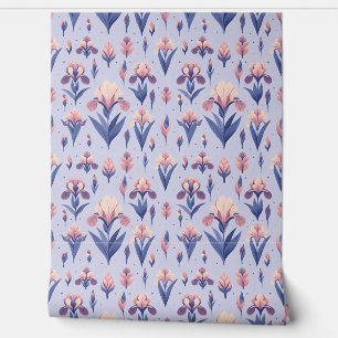 Iris Blume Pattern Tapete